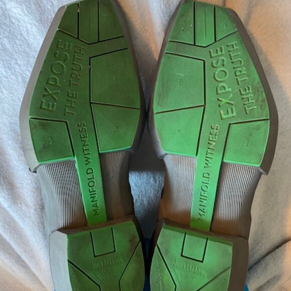 John Fluevog Manifold Omni Purple Green Mens 5 Womens 7 Sold out RARE Festival - Picture 8 of 14